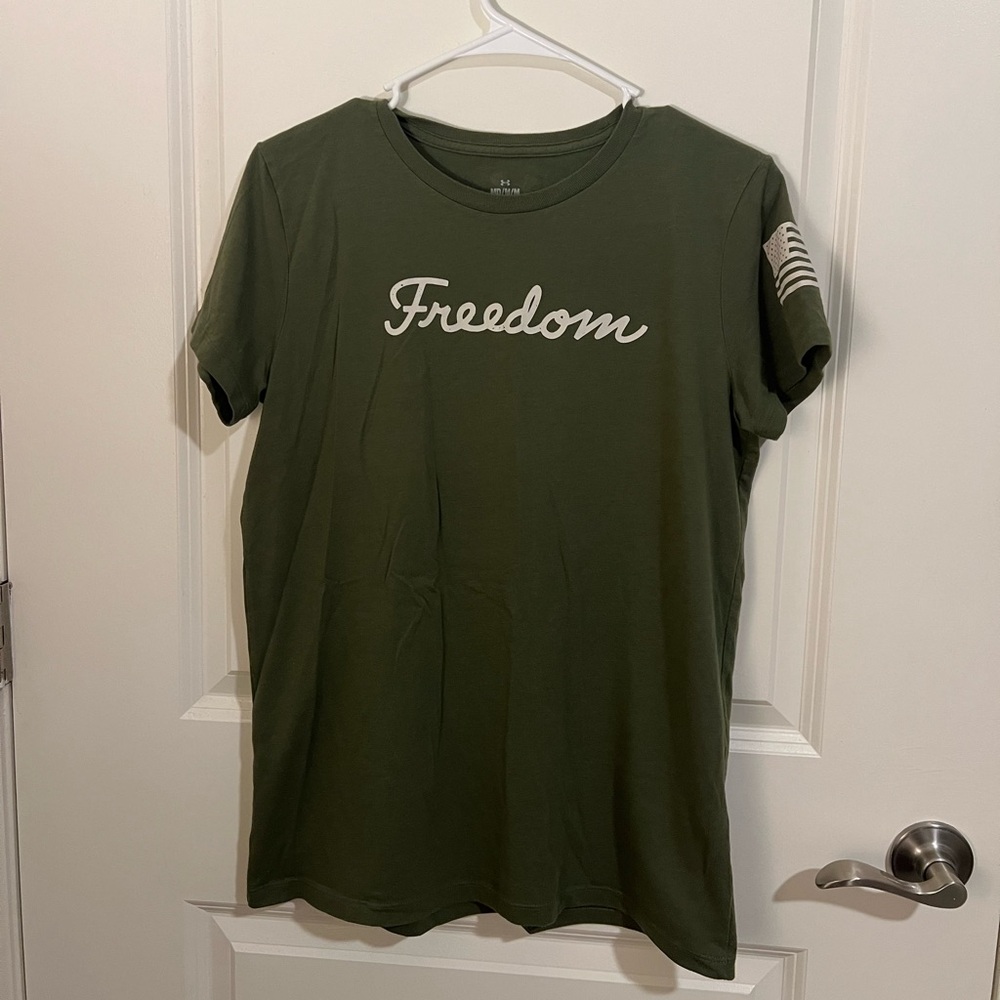 Under Armour Olive Green Freedom Tee